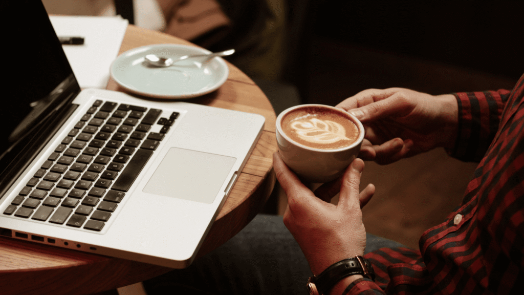 Laptop and Coffee